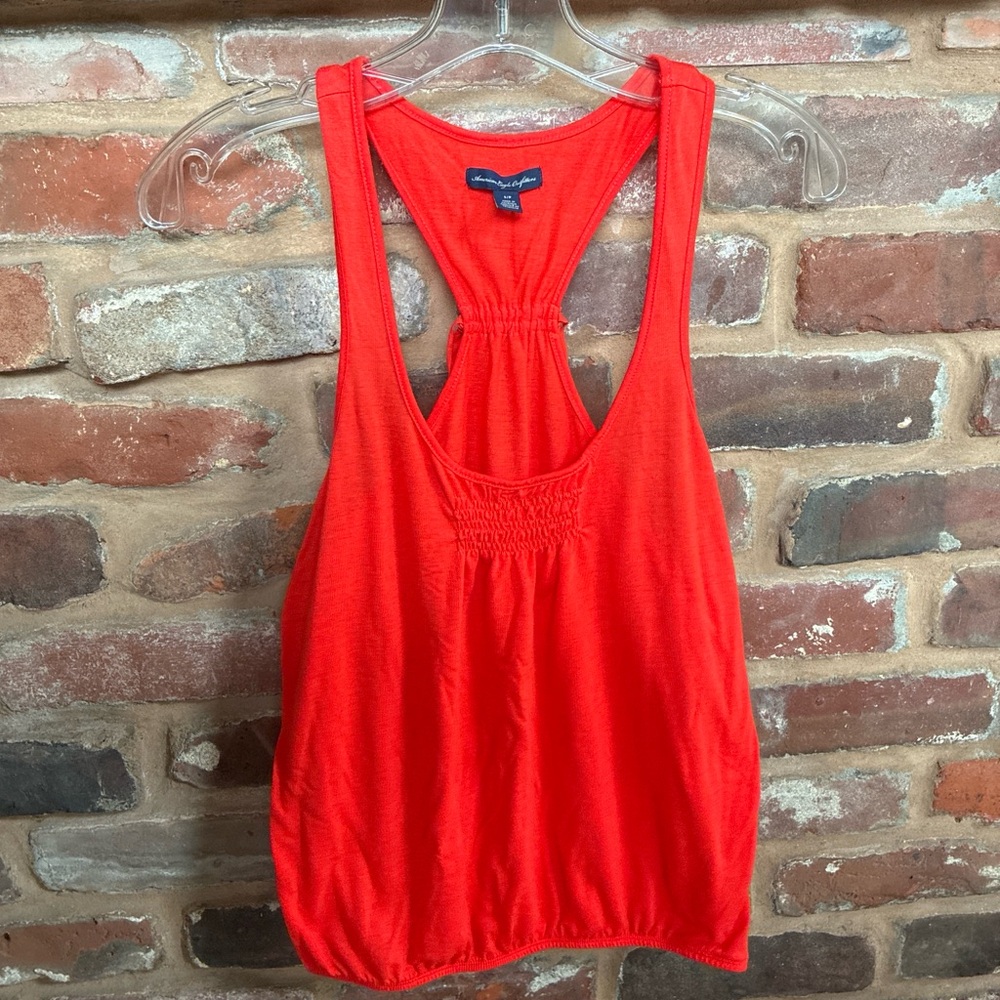 American Eagle Orange Racerback Tank Top - size S/P